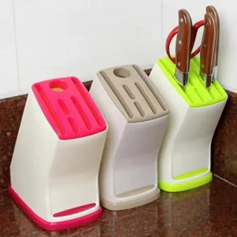 1PCS Creative Kitchen Knife  Rack Durable Knife Holder Multifunctional Drainage Cutlery Rack Knife Kitchen Finisher Wastafel dop